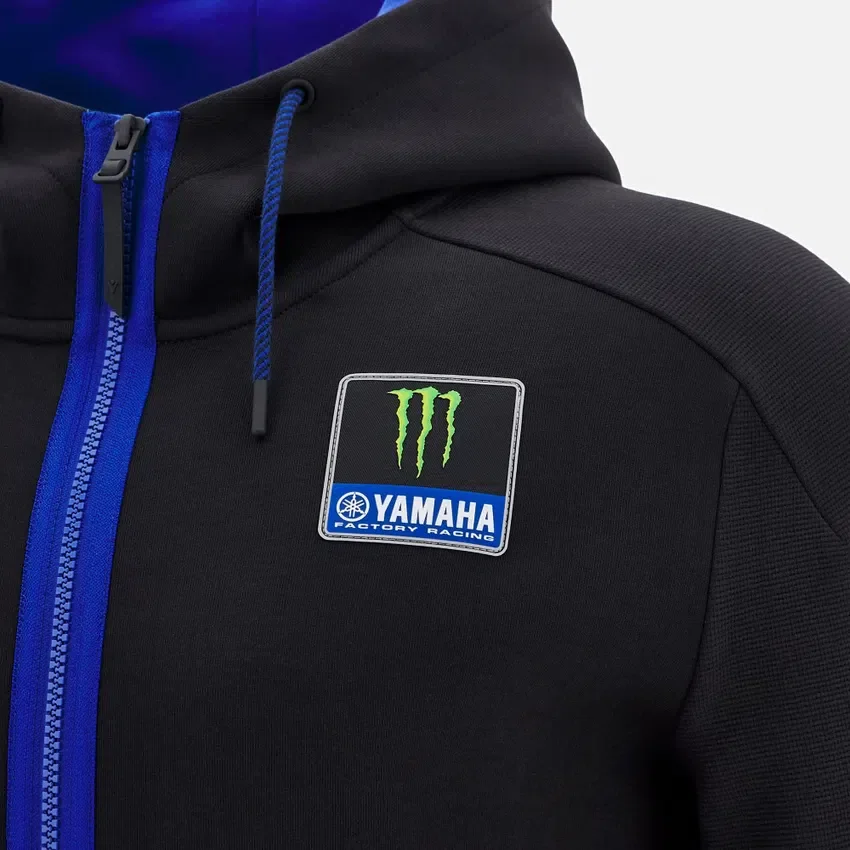 Yamaha Factory Racing 2025 Herren-Sweatshirt mit durchgehendem Reissverschluss Yamaha Factory Racing 2025 Herren-Sweatshirt mit durchgehendem Reissverschluss