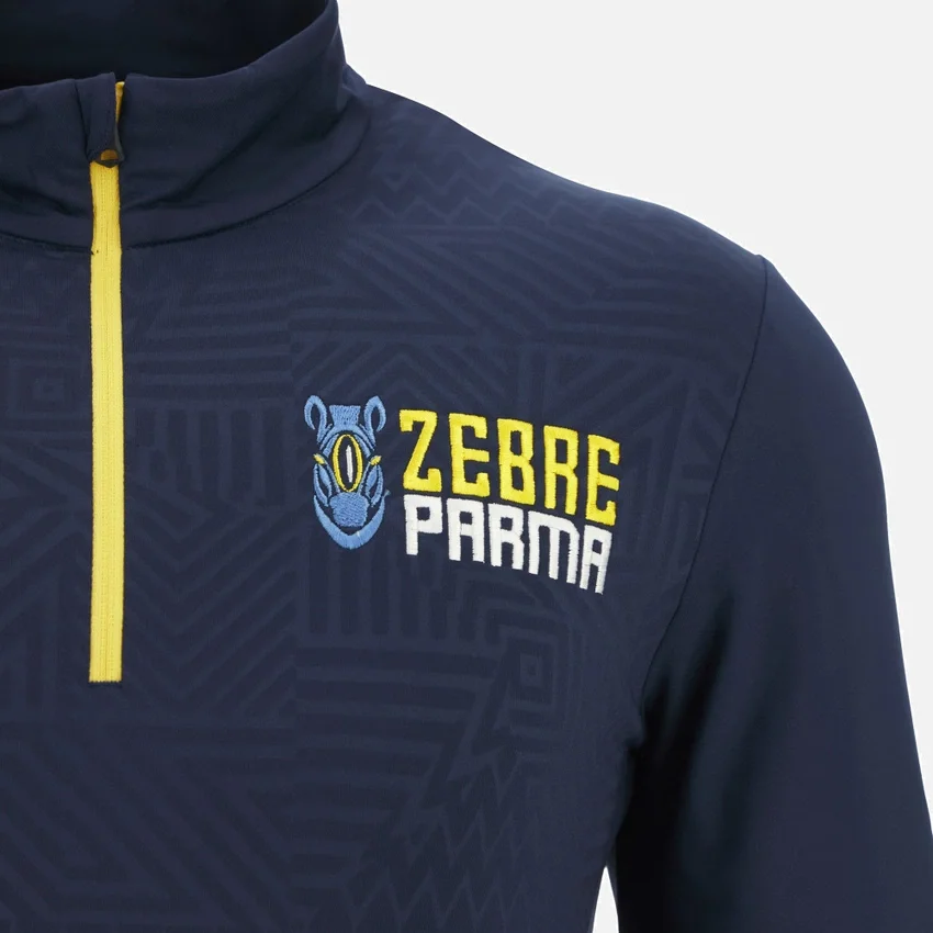 Zebre Parma 2025/26 Junior-Trainingssweatshirt mit 1/4-Reissverschluss Zebre Parma 2025/26 Junior-Trainingssweatshirt mit 1/4-Reissverschluss