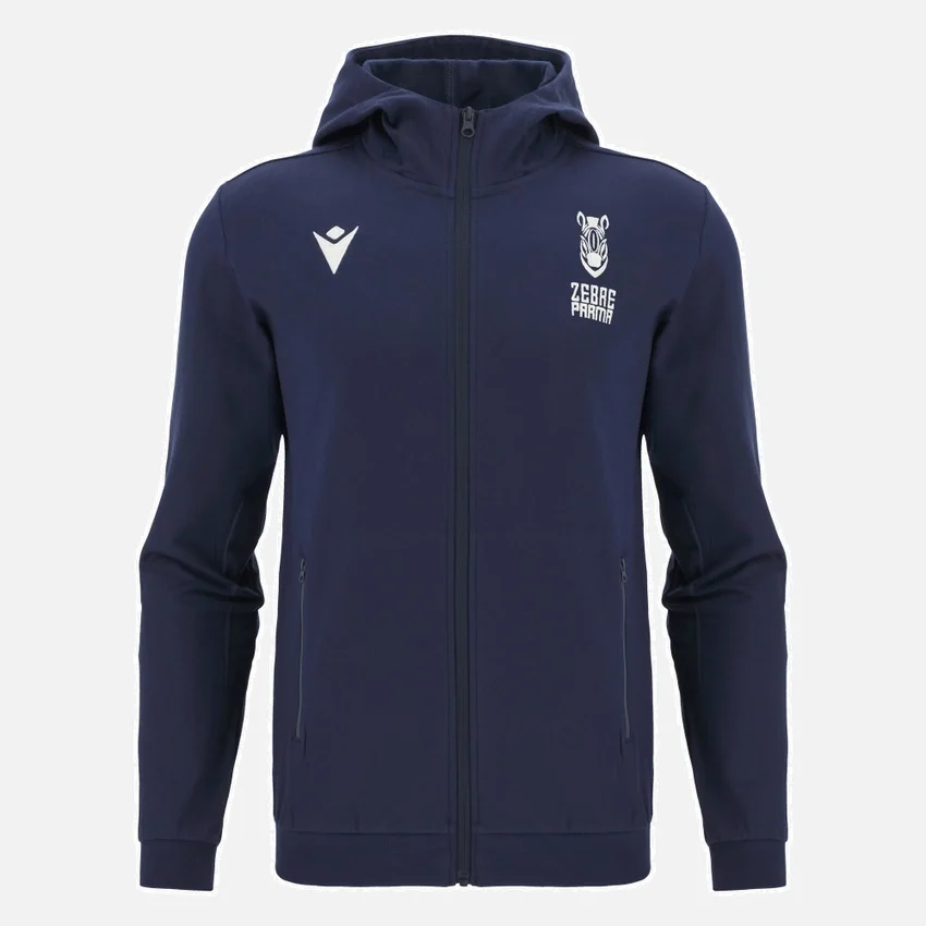Zebre Parma 2025/26 Sweatshirt mit durchgehendem Reissverschluss für Erwachsene Zebre Parma 2025/26 Sweatshirt mit durchgehendem Reissverschluss für Erwachsene